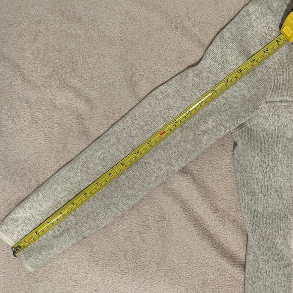 L.L. Bean's Sweater Fleece Full-Zip Hoodie in Cream - Women's Petite Small - Picture 9 of 10